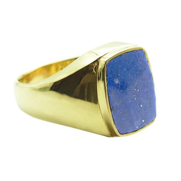 六角形　18金　エジプトのラピスラズリ　リング　 指輪 K18 ゴールド 刻印 六角形 18金 エジプトのラピスラズリ リング 指輪 K18 ゴールド 刻印