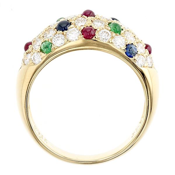ダイヤモンド&マルチカラーストーン リング ダイヤ1.20ct(Total 