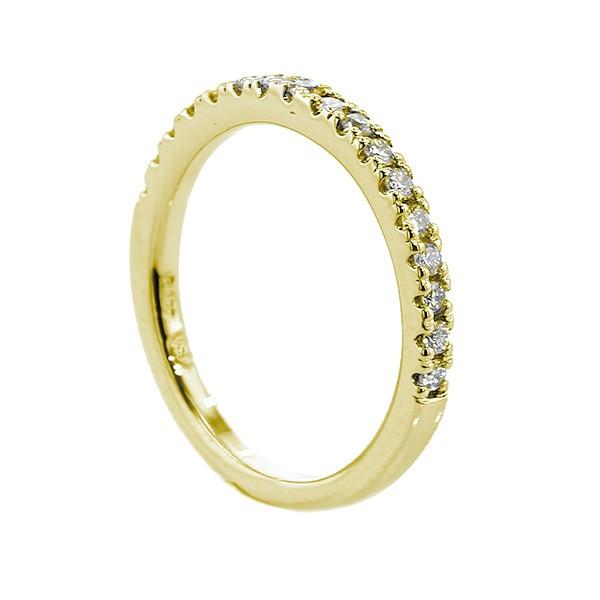ダイヤモンド ハーフエタニティリング 0.3ct(Total) G〜H VVS〜VS EX〜VERY GOODカットクラス 18金 K18 保証書付の画像