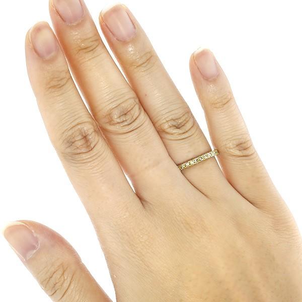 ダイヤモンド ハーフエタニティリング 0.3ct(Total) G〜H VVS〜VS EX〜VERY GOODカットクラス 18金 K18 保証書付の画像