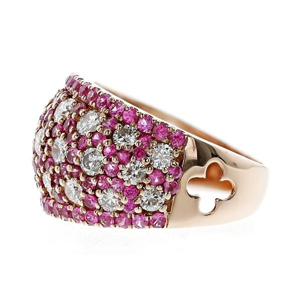 ピンクサファイア リング ネックレス ジュエリーセット 鑑定書付