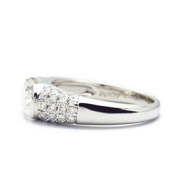 ダイヤモンド リング 1.279ct SI2 M オーバルブリリアントカット 