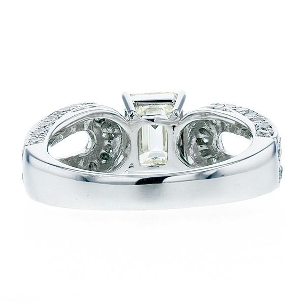 ダイヤモンド リング 1.101ct VVS2 VERY LIGHT YELLOW エメラルド 