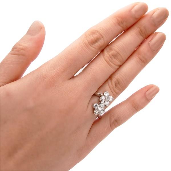ダイヤモンド リング 1.16ct(Total) SI〜Iクラス F〜Hクラス プラチナ Pt 保証書付 ダイヤモンドリング ダイヤリング 指輪 SPの画像