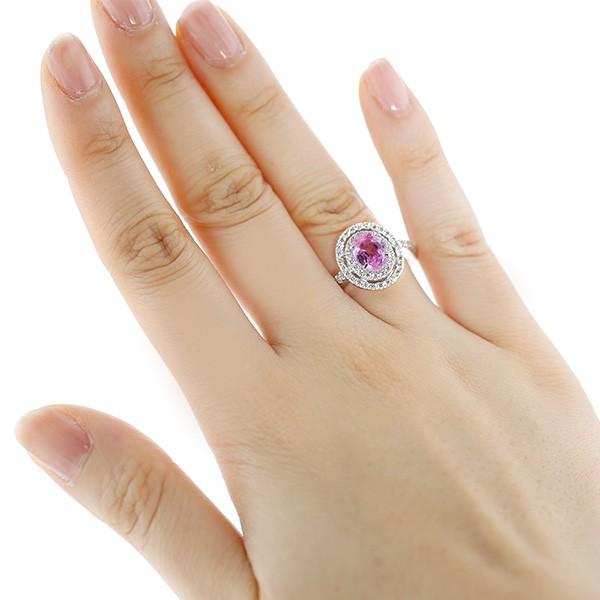 ピンクサファイア リング 1.852ct 脇石ダイヤ 0.67ct(Total) プラチナ 