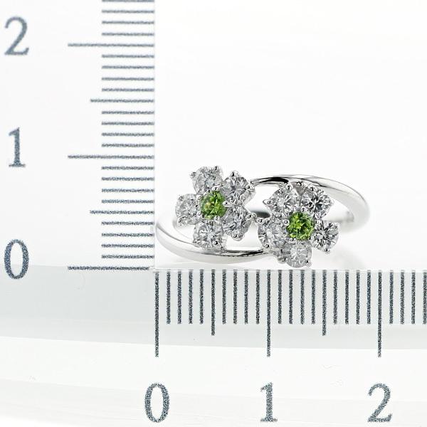 デマントイドガーネット リング 0.16ct(Total) ダイヤモンド0.80ct 