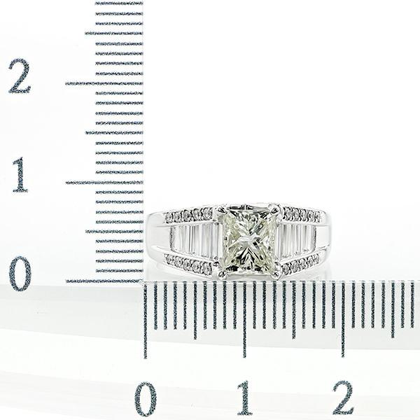 ダイヤモンド リング 1.191ct I1 M ラディアントカット プラチナ Pt 