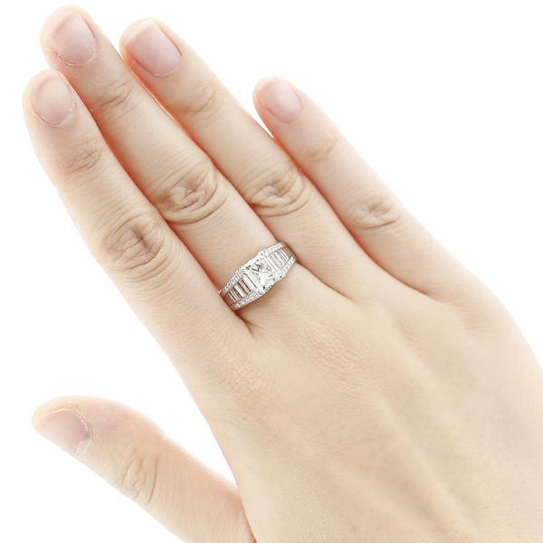 ダイヤモンド リング 1.191ct I1 M ラディアントカット プラチナ Pt 