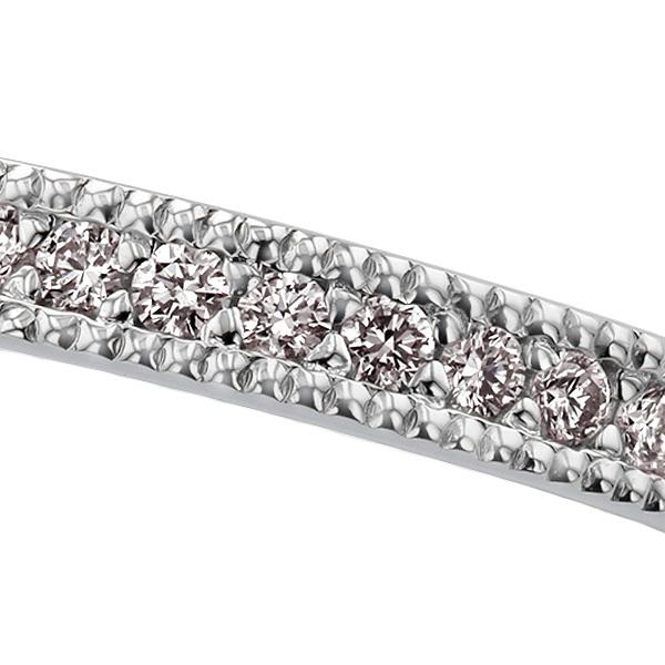 天然 ピンクダイヤモンド ハーフエタニティリング 0.13ct〜(Total) VS〜I FANCY PINK〜FAINT PINK プラチナ Pt 保証書付 プレゼント ギフト SP5の画像