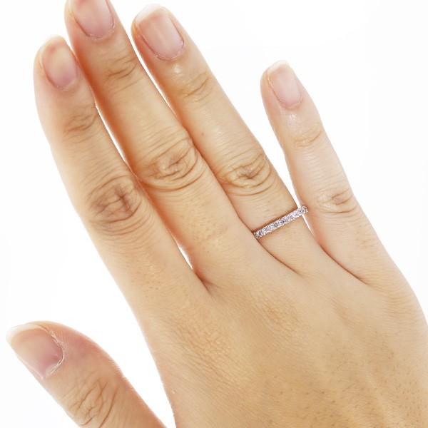 天然 ピンク ダイヤモンド ハーフエタニティリング 0.24〜0.3ct(Total 