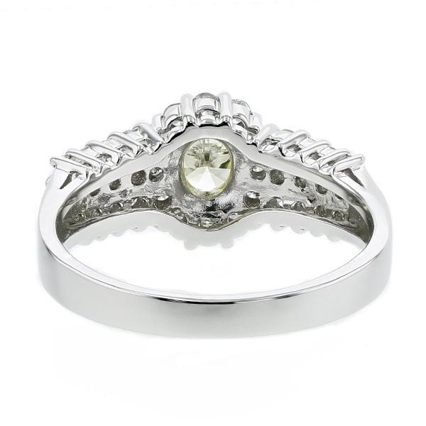 イエローダイヤモンド リング 0.305ct I1 FANCY YELLOW プラチナ Pt ソーティング付 プレゼント ギフトの画像