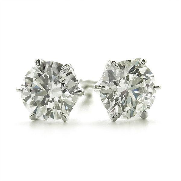 ダイヤモンド ピアス 0.6ct(Total) G SI1 3EX H&C プラチナ Pt 鑑定書付 ダイヤモンドピアス ダイヤピアス｜aemtjewelry｜05