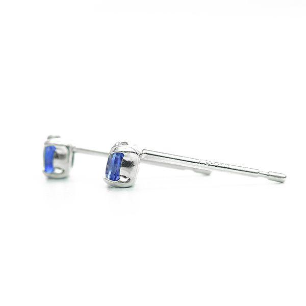 天然サファイア ピアス 0.20ct(Total) プラチナ Pt 保証書付 