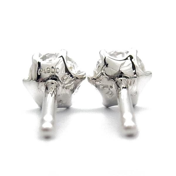 ダイヤモンド ピアス 0.2ct(Total) SI1〜2 D 3EX H&C〜EX H&C プラチナ Pt 鑑定書付 ダイヤモンドピアス ダイヤピアスの画像