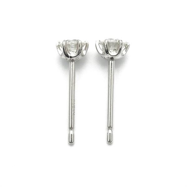 ダイヤモンド ピアス 0.5ct(Total) SI2 E〜F 3EX H&C プラチナ Pt 鑑定書付 ダイヤモンドピアス ダイヤピアスの画像