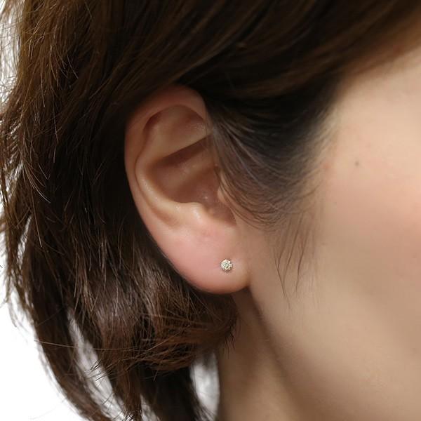 ダイヤモンド ピアス 0.14〜0.19ct(Total) Iクラス LIGHT YELLOW