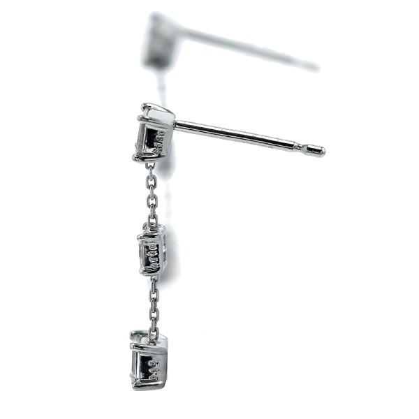 ダイヤモンド ピアス 0.85〜0.89ct(Total) VVS〜SI D〜H プラチナ Pt ソーティング付 ダイヤモンドピアス ダイヤピアスの画像