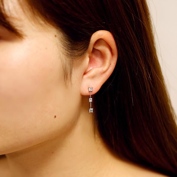 ダイヤモンド ピアス 0.85〜0.89ct(Total) VVS〜SI D〜H プラチナ Pt ソーティング付 ダイヤモンドピアス ダイヤピアスの画像