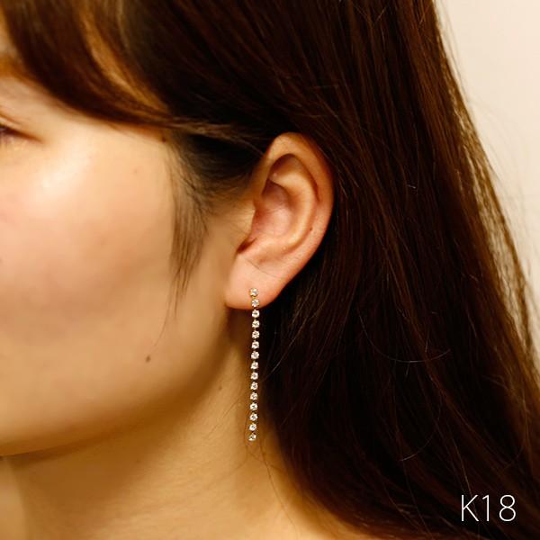 ダイヤモンド ロングピアス 1.0ct(Total) VVS〜SIクラス D〜Gクラス Pt 