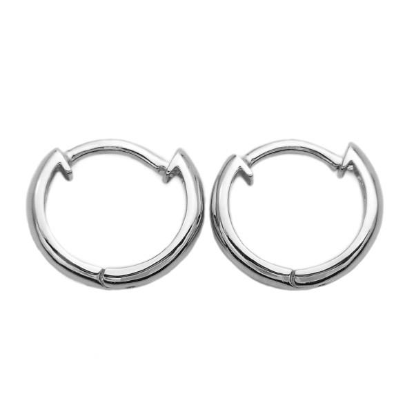 フープピアス 両耳用 ペア 中折れ式 直径10mm プラチナ Pt Pt950 フープピアス 両耳用 ペア 中折れ式 直径10mm プラチナ Pt Pt950