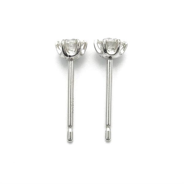 ダイヤモンド ピアス 0.5ct(Total) E〜F VS2 3EX H&C プラチナ Pt 鑑定書付 ダイヤモンドピアス ダイヤピアスの画像