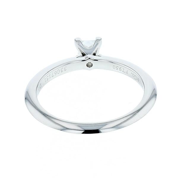 ティファニー TIFFANY & CO./ソリティア プリンセスカット リング 【中古】 0.23ct VS1 I EX プラチナ  鑑定書付 SSP | TIFFANY&Co. | 04