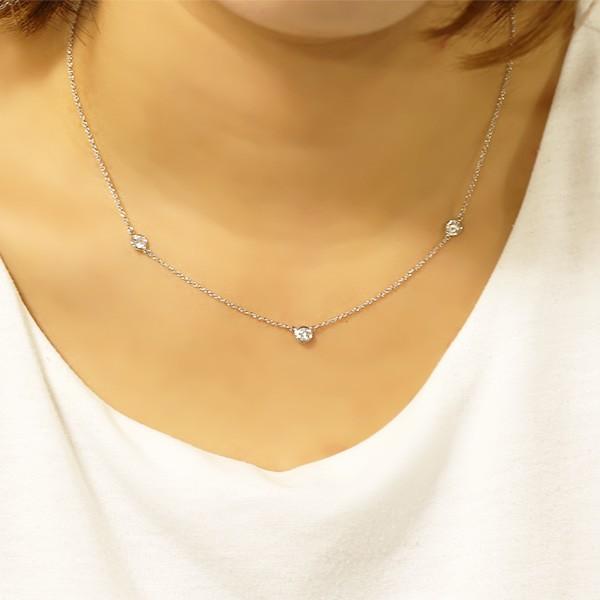 ティファニー TIFFANY & CO. / バイザヤード ネックレス(3石 ティファニー TIFFANY & CO. / バイザヤード ネックレス(3石