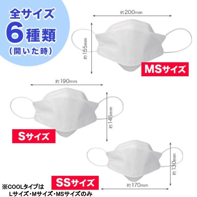 KN95/Lサイズ/30枚入/ホワイト/COOL】不織布 4層構造 接触冷感