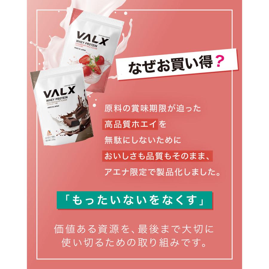アエナ限定】VALX（バルクス） / ホエイプロテイン イチゴミルク風味