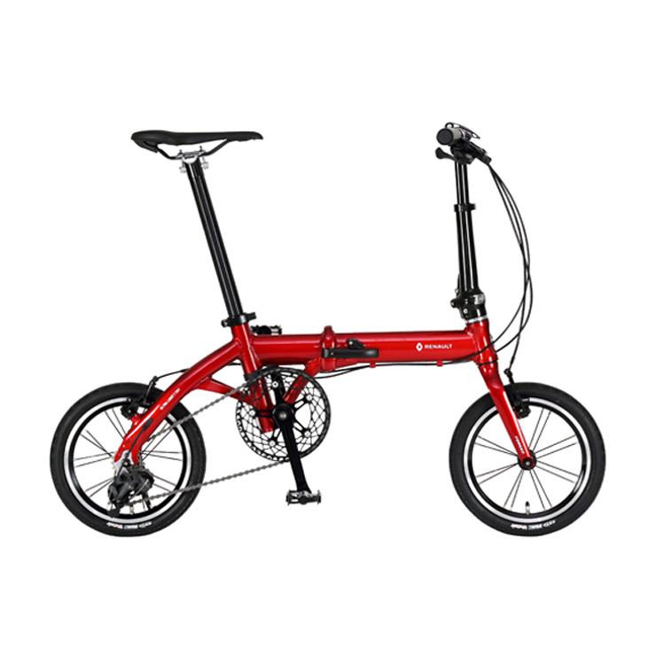 RENAULT ULTRA LIGHT7 折りたたみ自転車 ブラック／レッド 5/30-6/1 ポイント5倍 ルノー (RENAULT) 折りたたみ自転車 ULTRA