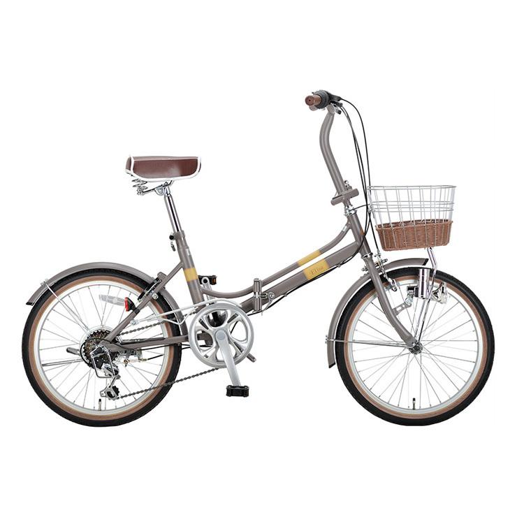 キャプテンスタッグ (CAPTAIN STAG) エリーサFDB206 モカグレー 外装6段変速 20型 折りたたみ自転車 | CAPTAIN STAG | 01