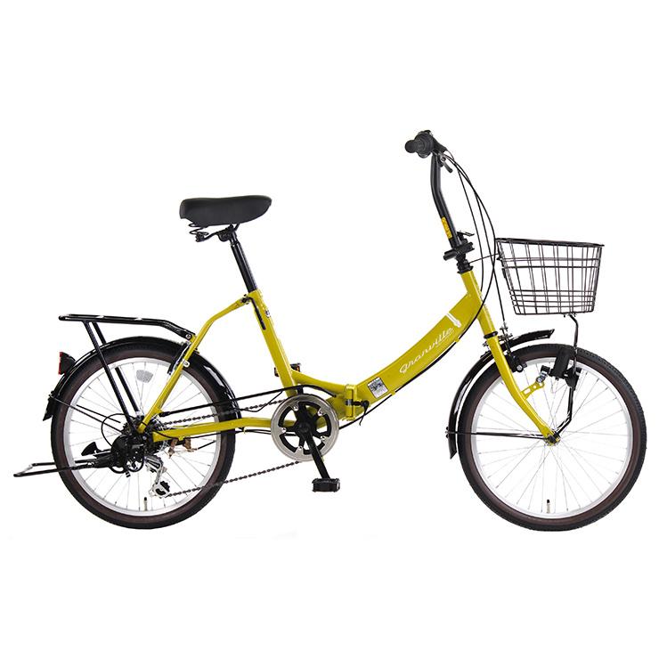 新品 折りたたみ自転車 12インチ(イエロー) (雑1-28)