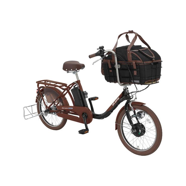 電動自転車】ペットポーターアシスト 2025年モデル | Maruishi(丸石サイクル) | サイクルショップカンザキ菅原本店 /大阪のロードバイク・クロスバイク等の自転車屋 9/20-21 ポイント+7% 丸石サイクル ペットポーターアシスト 2023年モデル 11.1Ah（25.2V換算） メタリックブラウン×ブラック(DK03) 20型 ASPET203Z