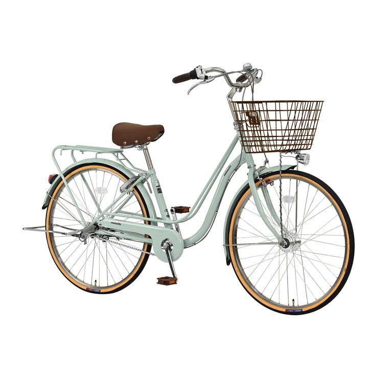 【6/1〜6/25クーポン利用で1100円OFF】【ネット限定価格】カジュアル自転車ベルソータイプ-E グリーン 内装3段変速 26型