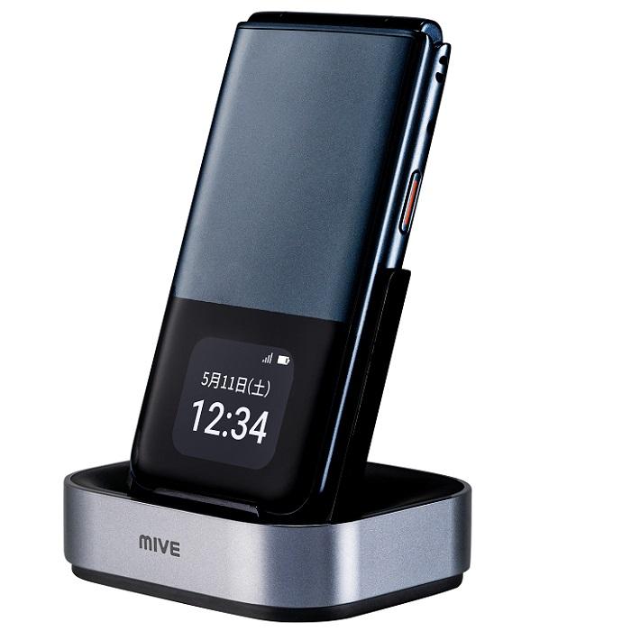 ALT ガラケー型スマートフォン『MIVE ケースマ』インディゴブラック
