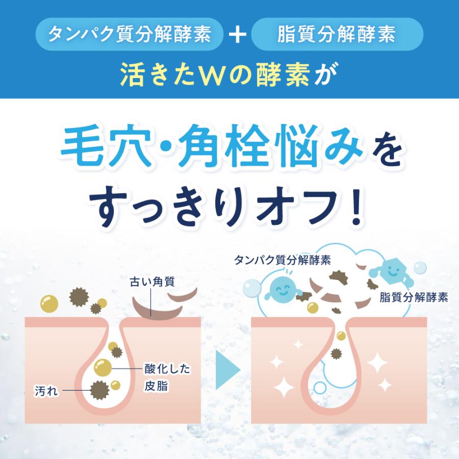 酵素洗顔パウダー 毛穴の黒ずみ 角栓 ニキビケア 薬用 大人ニキビ 思春期ニキビ 医薬部外品 洗顔フォーム 泡洗顔 ILUS 泡パック 30包入 ポイント利用 爆買 | ILUS | 06