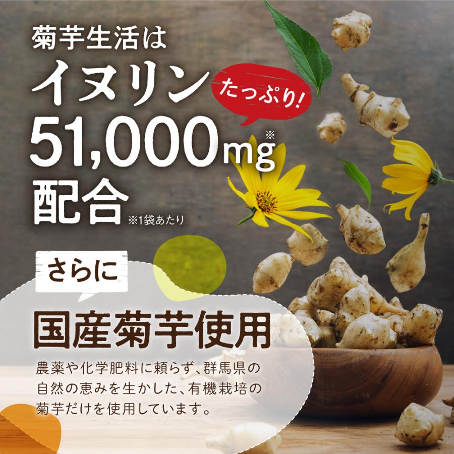 菊芋 サプリメント 菊芋生活 国産菊芋 イヌリン 51,000mg サラシア 乳酸菌 30日分 240粒入 キクイモ ポイント利用 爆買 | aequalis | 05