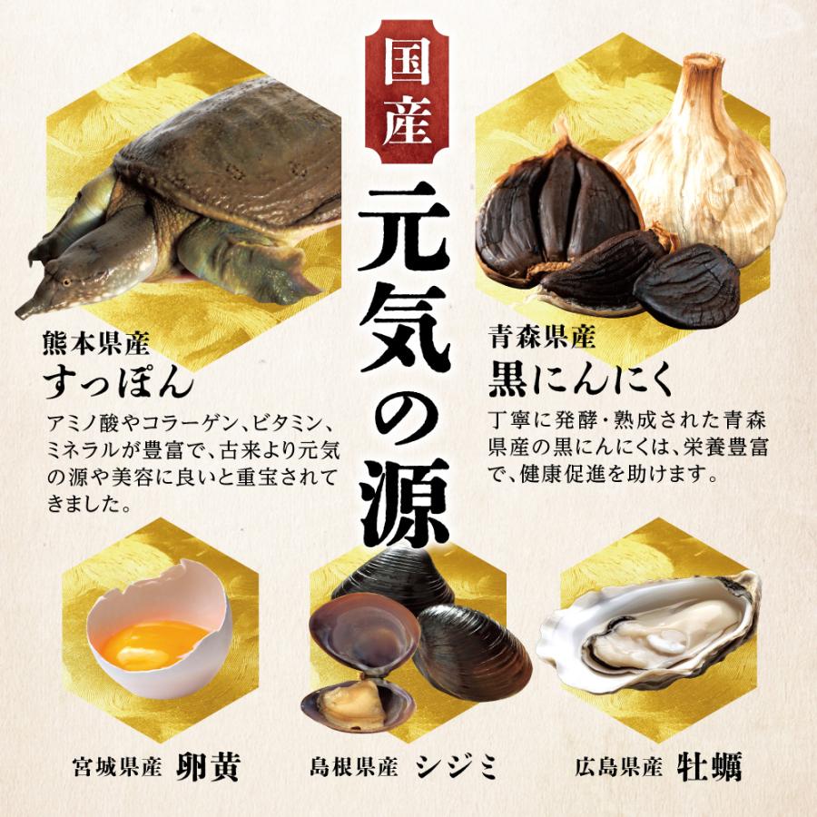 黒酢すっぽんにんにく サプリメント たっぷり贅沢卵黄 シジミ 牡蠣 7種の国産素材 30日分 120粒入 ポイント利用 爆買 | aequalis | 07