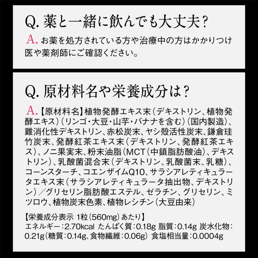 酵素 サプリメント 炭酵素ファイバー 炭 酵素 サプリ ノニ 乳酸菌 サラシア 食物繊維 コンブチャ 母の日 プレゼント｜aequalis｜16