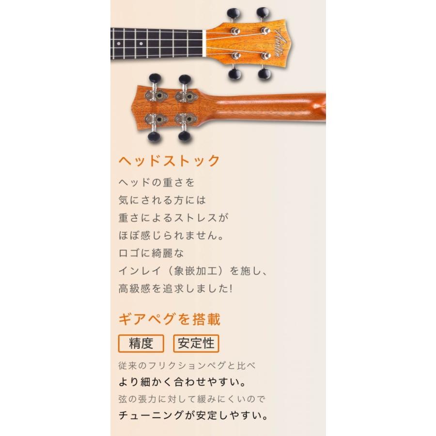 Aostin・UMI-1C Pro・コンサートウクレレ・カッタウェイ仕様／コンター