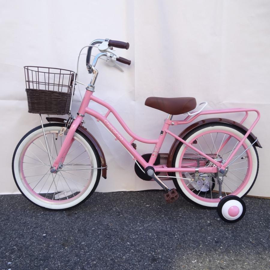 未使用 16インチキッズバイク 16型子供用自転車 ピンク 籐風 未使用 16インチキッズバイク 16型子供用自転車 ピンク 籐風