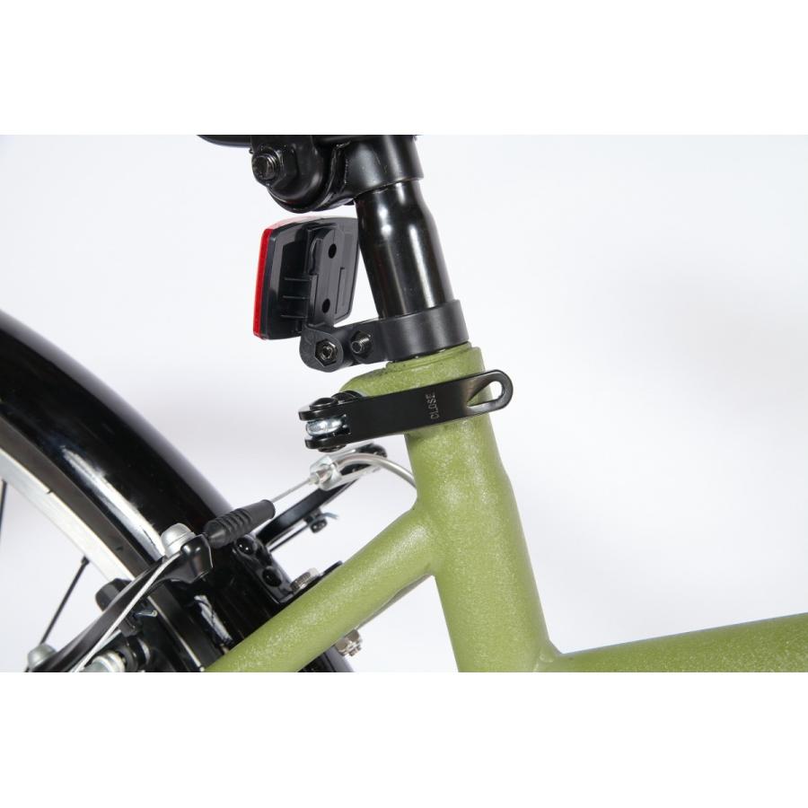 700C型 6段変速付折り畳みクロスバイク 折り畳み自転車 6sp マットカーキ Wrinkle Paint PRIME FD-700C 自転車通勤通学 簡易組立品｜aero-tobu｜08