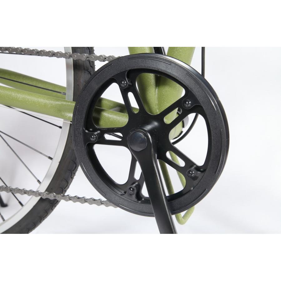 700C型 6段変速付折り畳みクロスバイク 折り畳み自転車 6sp ホワイト