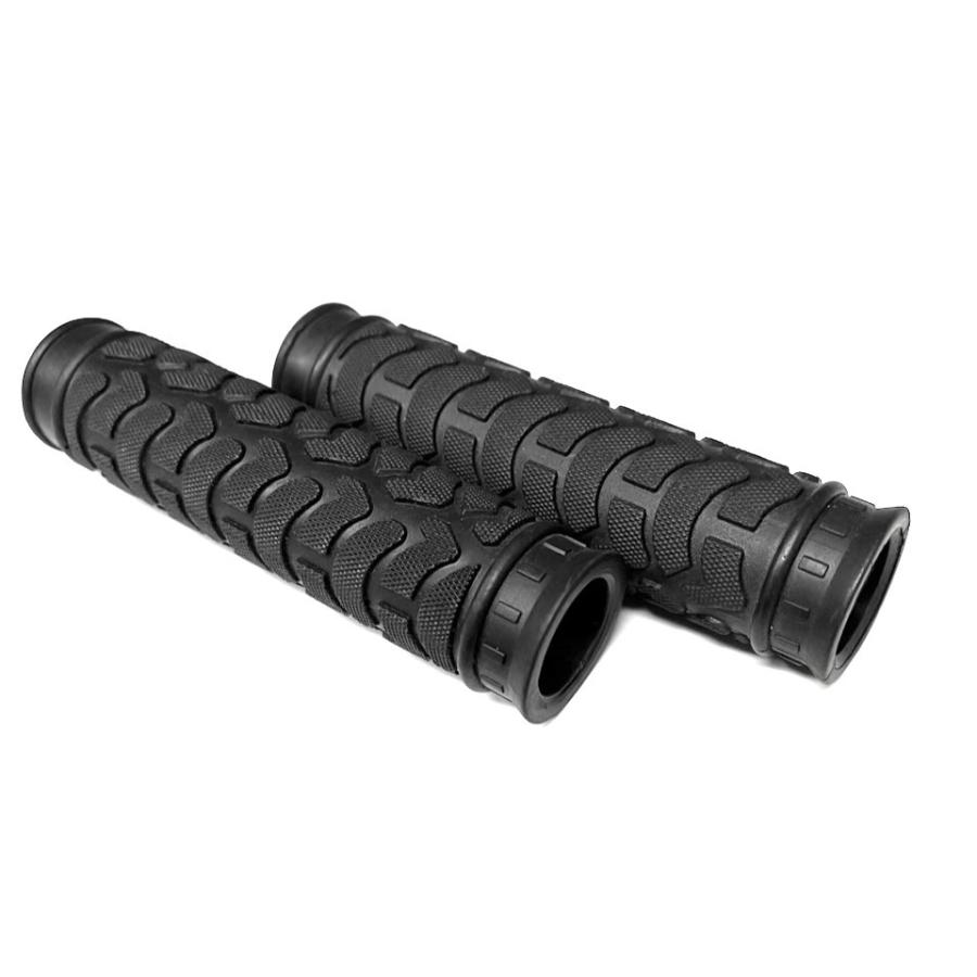 未使用 自転車 ハンドル グリップ ニギリ ブラック 黒 ラバーグリップ