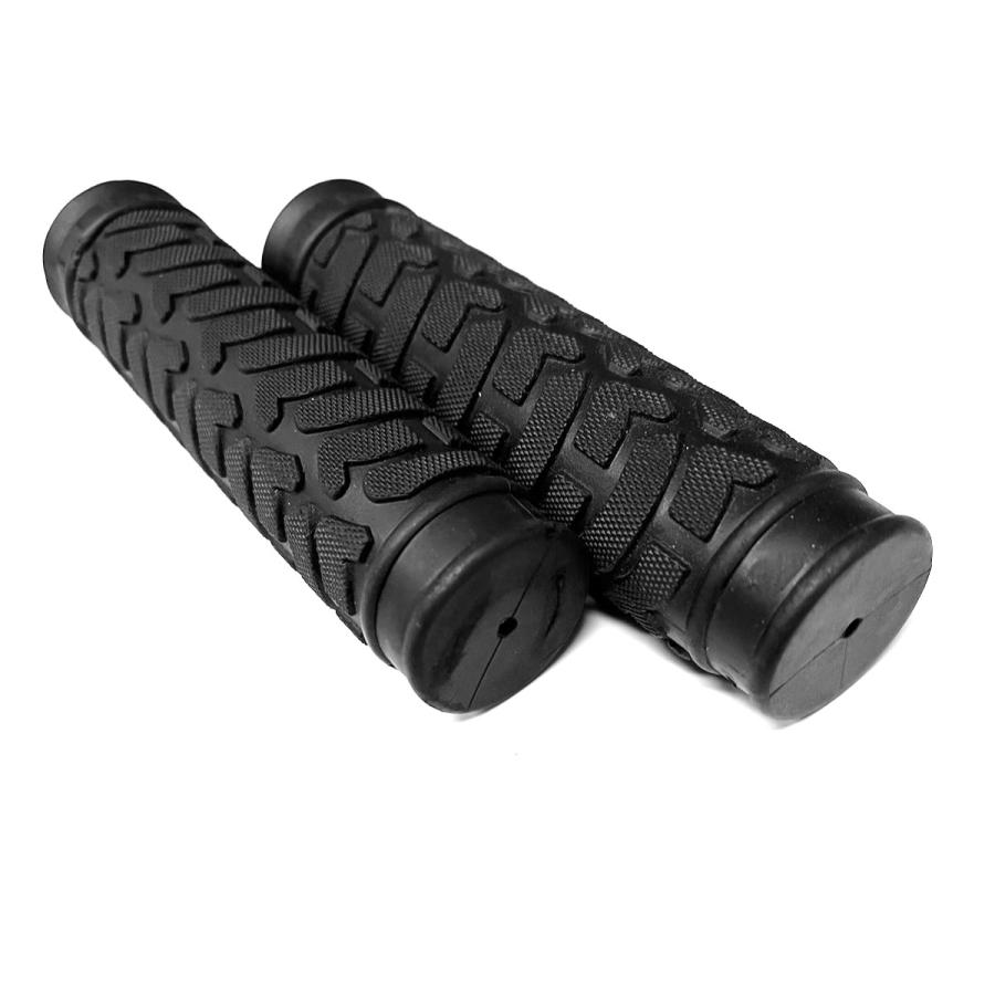 未使用 自転車 ハンドル グリップ ニギリ ブラック 黒 ラバーグリップ