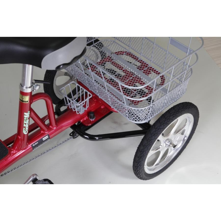 シニア向け 四輪自転車 エアロクークルM2 ブルー 空気入れ不要 パンク