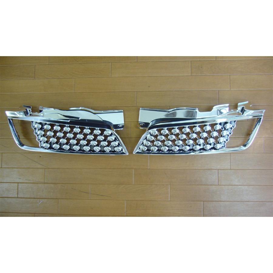 AERO OVER｜日産 マーチ（K12）中期用 フロントメッキグリル エアロ