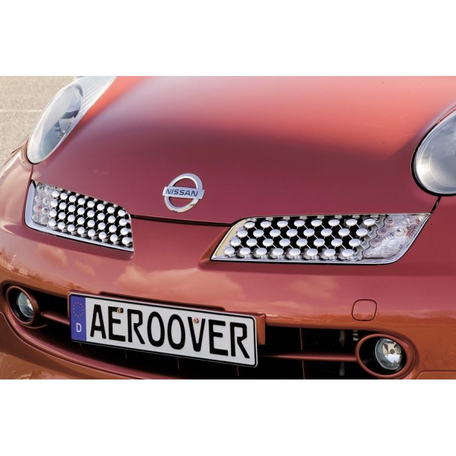 AERO OVER｜日産 マーチ（K12）中期用 フロントメッキグリル エアロ