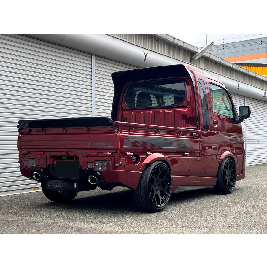 K-TRIDERボディキット用 純正マフラー対応左右出しマフラーカッター