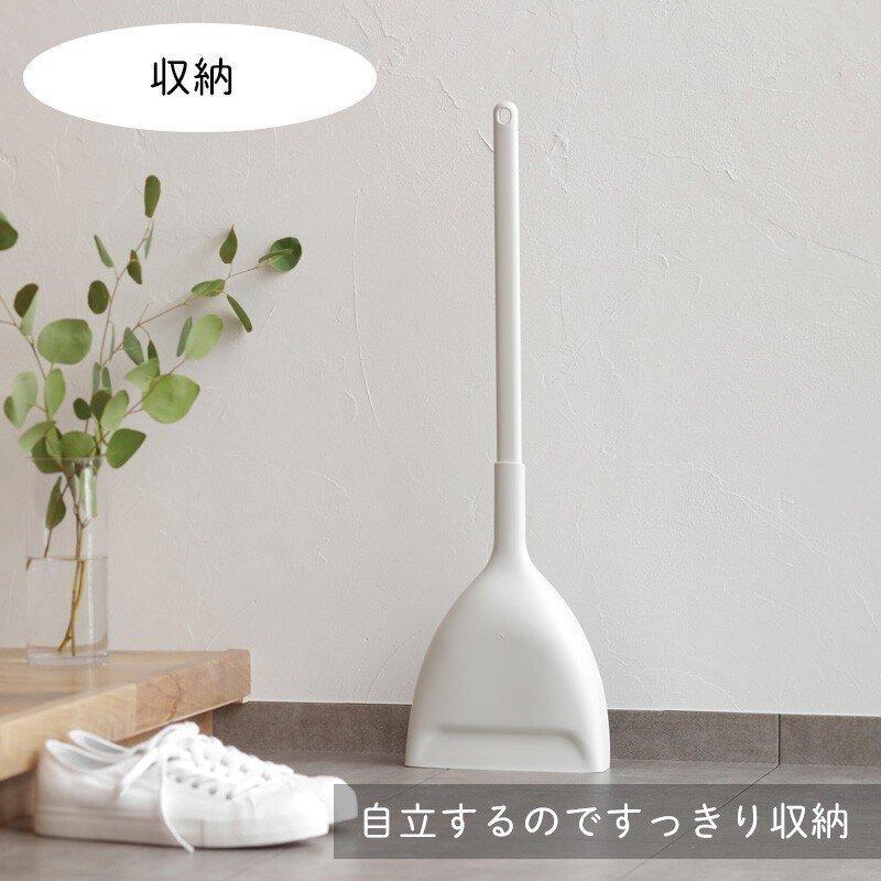 774円 Al完売しました ほうき ちりとり セット おしゃれ シンプル 白 ホワイト コンパクト インテリア 屋外 玄関 掃除 自立 箒 立たせて収納 ちり取り 塵取り